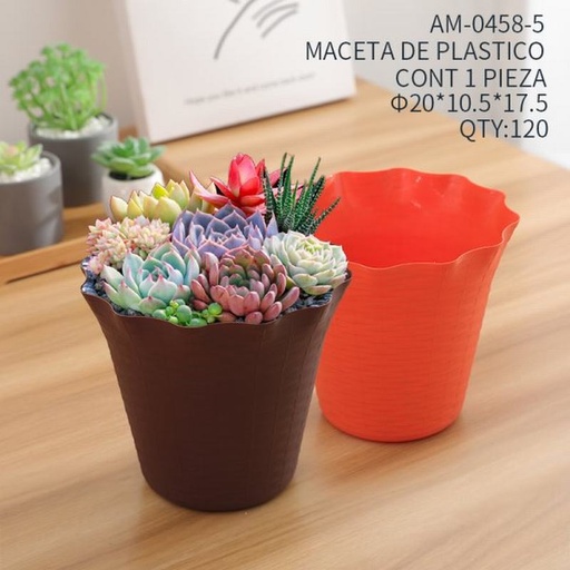 [AM-0458-5 [120 PZS/CAJA]] [AM-0458-5] MACETA DE PLASTICO