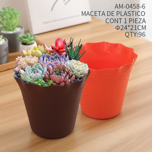 [AM-0458-6 [96 PZS/CAJA]] [AM-0458-6] MACETA DE PLASTICO