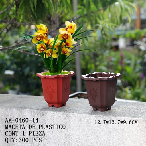 [AM-0460-14 [300 PZS/CAJA]] [AM-0460-14] MACETA DE PLASTICO