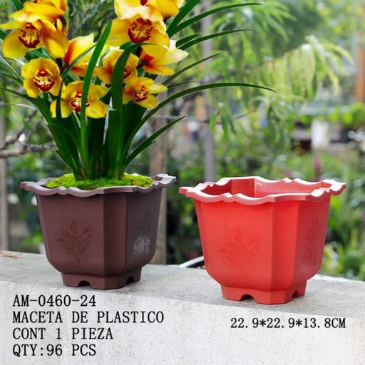 [AM-0460-24 [96 PZS/CAJA]] [AM-0460-24] MACETA DE PLASTICO