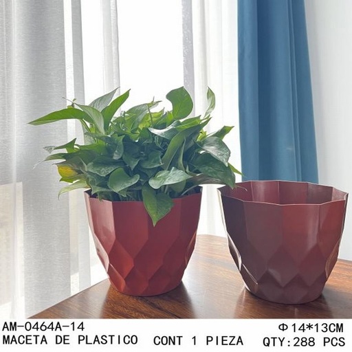 [AM-0464A-14 [288 PZS/CAJA]] [AM-0464A-14] MACETA DE PLASTICO