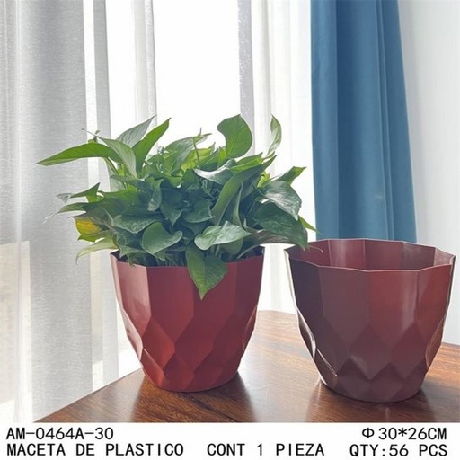 [AM-0464A-30 [56 PZS/CAJA]] [AM-0464A-30] MACETA DE PLASTICO