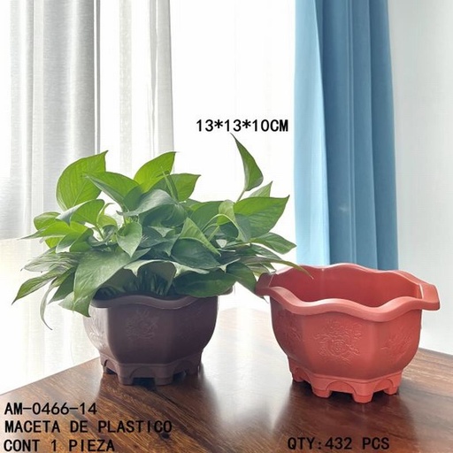 [AM-0466-14 [432 PZS/CAJA]] [AM-0466-14] MACETA DE PLASTICO