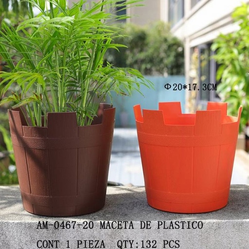 [AM-0467-20 [132 PZS/CAJA]] [AM-0467-20] MACETA DE PLASTICO