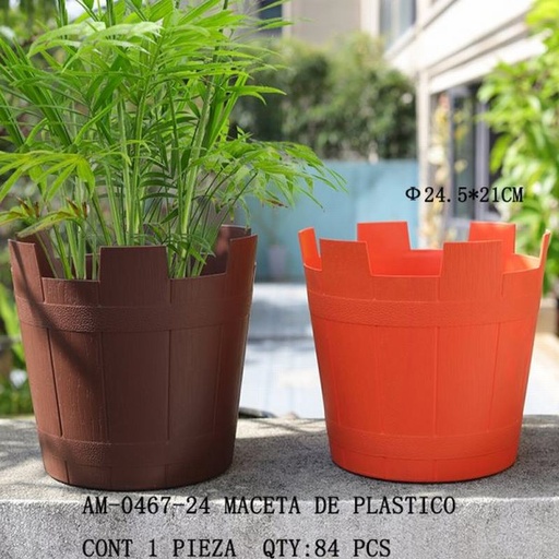 [AM-0467-24 [84 PZS/CAJA]] [AM-0467-24] MACETA DE PLASTICO