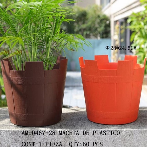 [AM-0467-28 [60 PZS/CAJA]] [AM-0467-28] MACETA DE PLASTICO