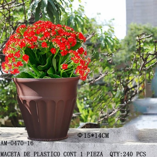 [AM-0470-16 [240 PZS/CAJA]] [AM-0470-16] MACETA DE PLASTICO