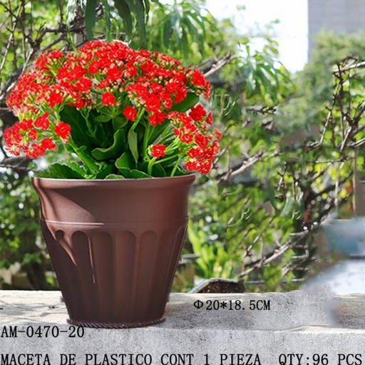 [AM-0470-20 [96 PZS/CAJA]] [AM-0470-20] MACETA DE PLASTICO