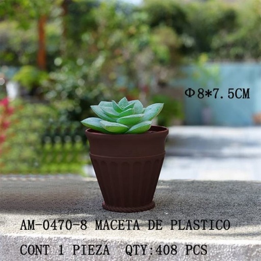 [AM-0470-8 [408 PZS/CAJA]] [AM-0470-8] MACETA DE PLASTICO
