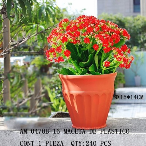 [AM-0470B-16 [240 PZS/CAJA]] [AM-0470B-16] MACETA DE PLASTICO