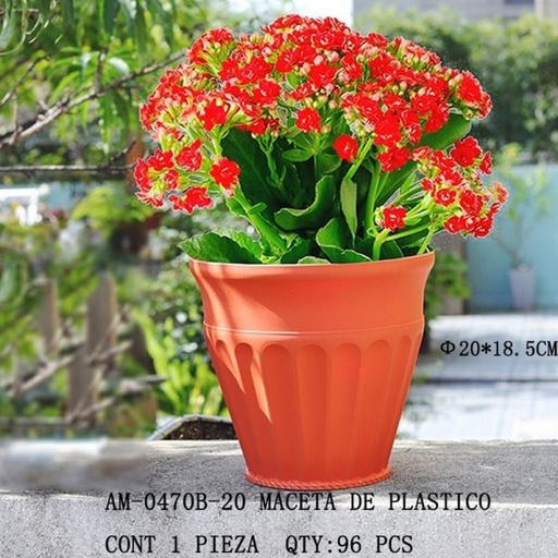 [AM-0470B-20 [96 PZS/CAJA]] [AM-0470B-20] MACETA DE PLASTICO