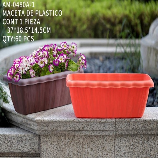 [AM-0480A-1 [60 PZS/CAJA]] [AM-0480A-1] MACETA DE PLASTICO