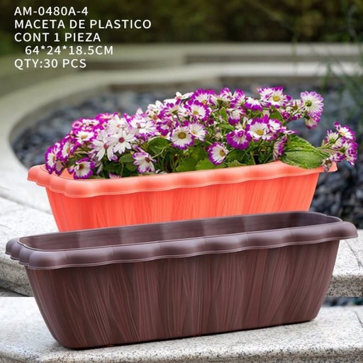 [AM-0480A-4 [30 PZS/CAJA]] [AM-0480A-4] MACETA DE PLASTICO
