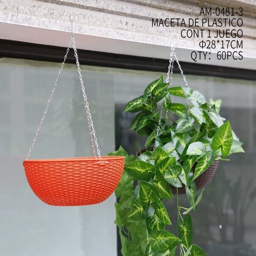 [AM-0481-3 [60 PZS/CAJA]] [AM-0481-3] MACETA DE PLASTICO