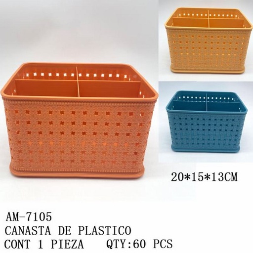 [AM-7105 [60 PZS/CAJA]] [AM-7105] CANASTA DE PLASTICO
