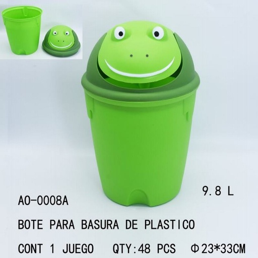 [AO-0008A [48 PZS/CAJA]] [AO-0008A] BOTE PARA BASURA DE PLASTICO